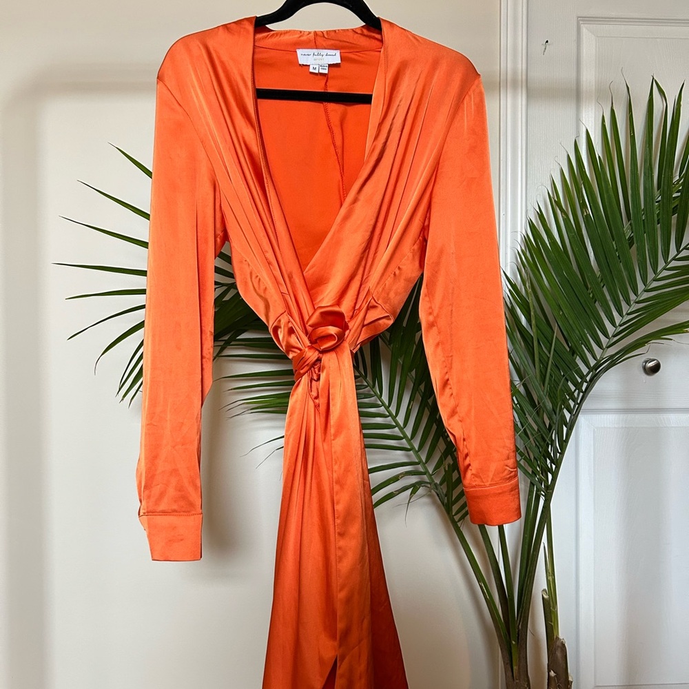 Never Fully Dressed Faux Wrap Dress
